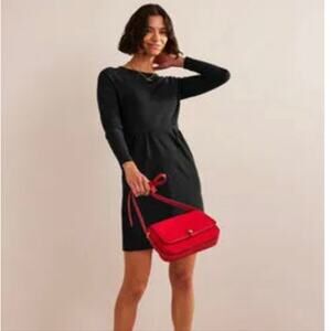 Women's Boden 4 Regular Black Penelope Jersey Dress